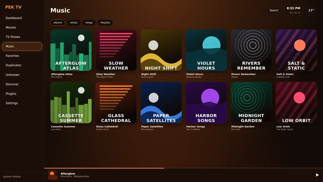 Music library (landscape)